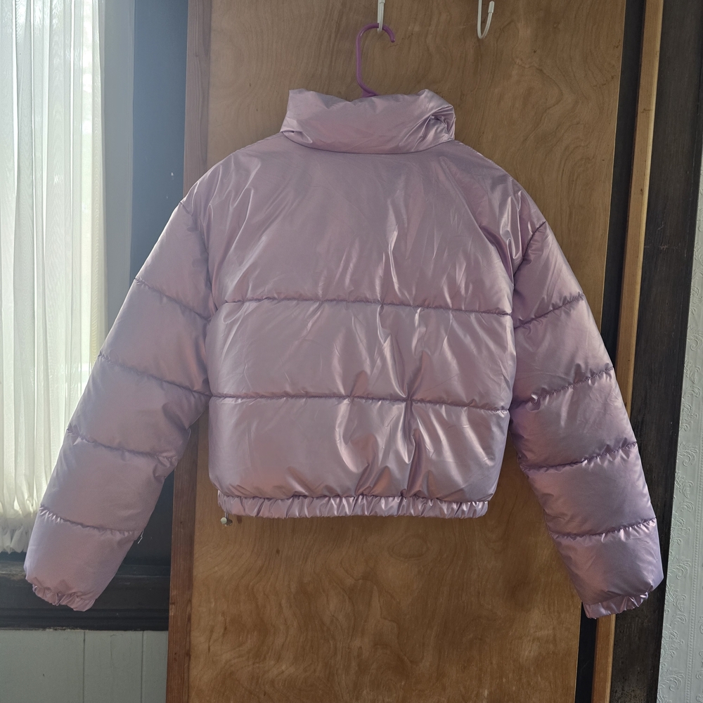 Ashley By 26 International Kids Pink Puffer Jacket - Picture 2 of 3